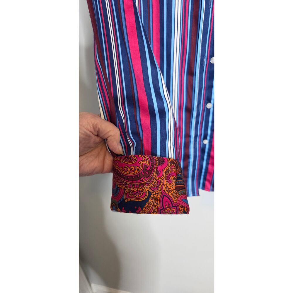 Ruby Rd Button Up Striped Shirt - Picture 3 of 8